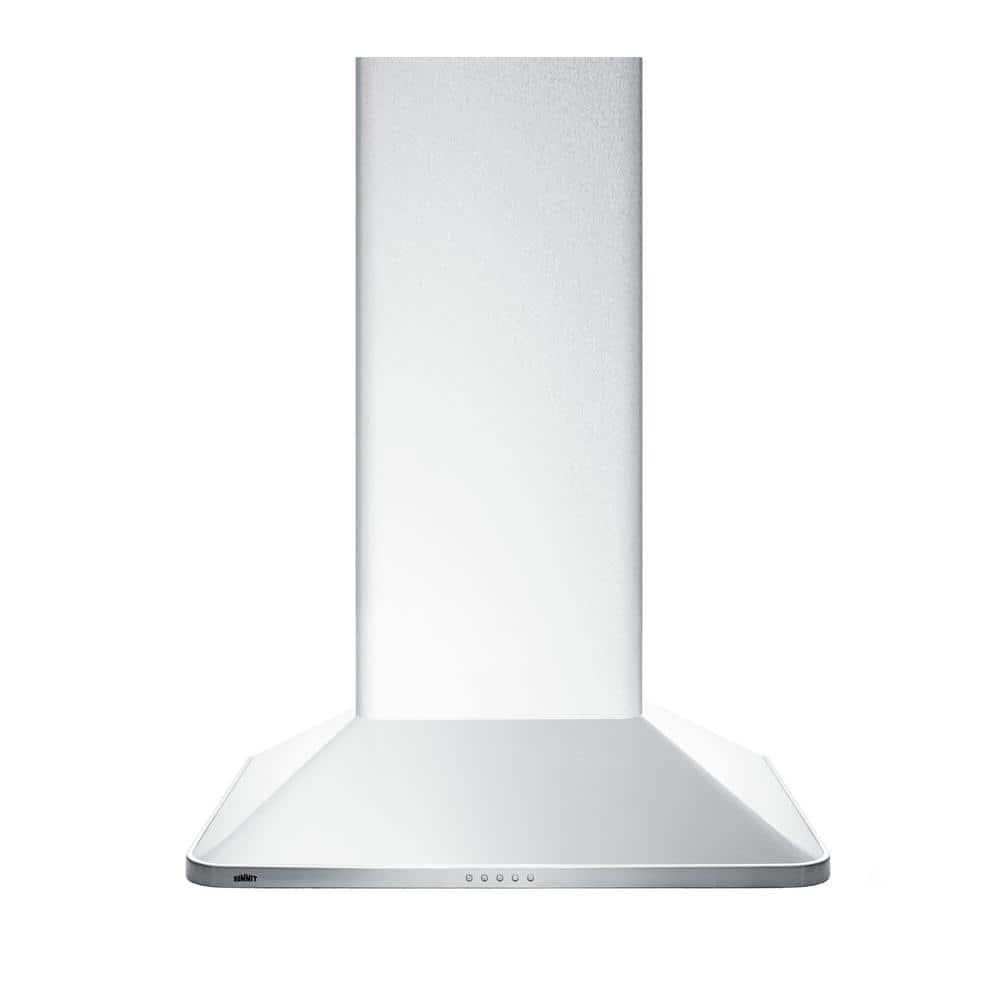 Summit Appliance 24 in. Convertible Wall Mount Range Hood in Stainless Steel with 2 Charcoal Filters, Silver