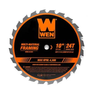 10 in. 24-Tooth Carbide-Tipped Professional Multi-Material Framing Saw Blade