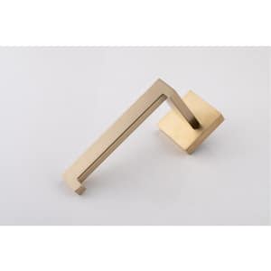 4-Piece Square Bath Hardware Set with Mounting Hardware in Brushed Gold