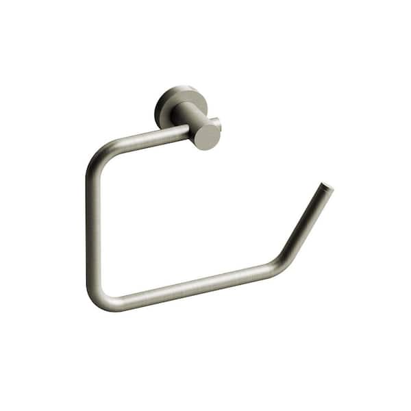 RIOBEL Star Wall Mounted Toilet Paper Holder in Brushed Nickel