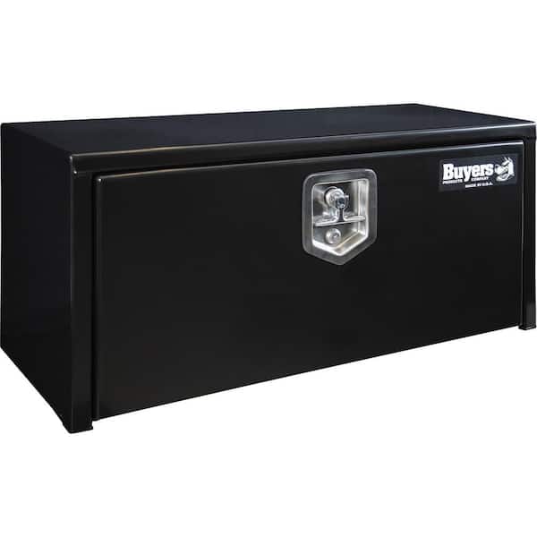 Buyers Products Company 14 in. x 12 in. x 30 in. Black Steel Underbody Truck Box with T-Handle