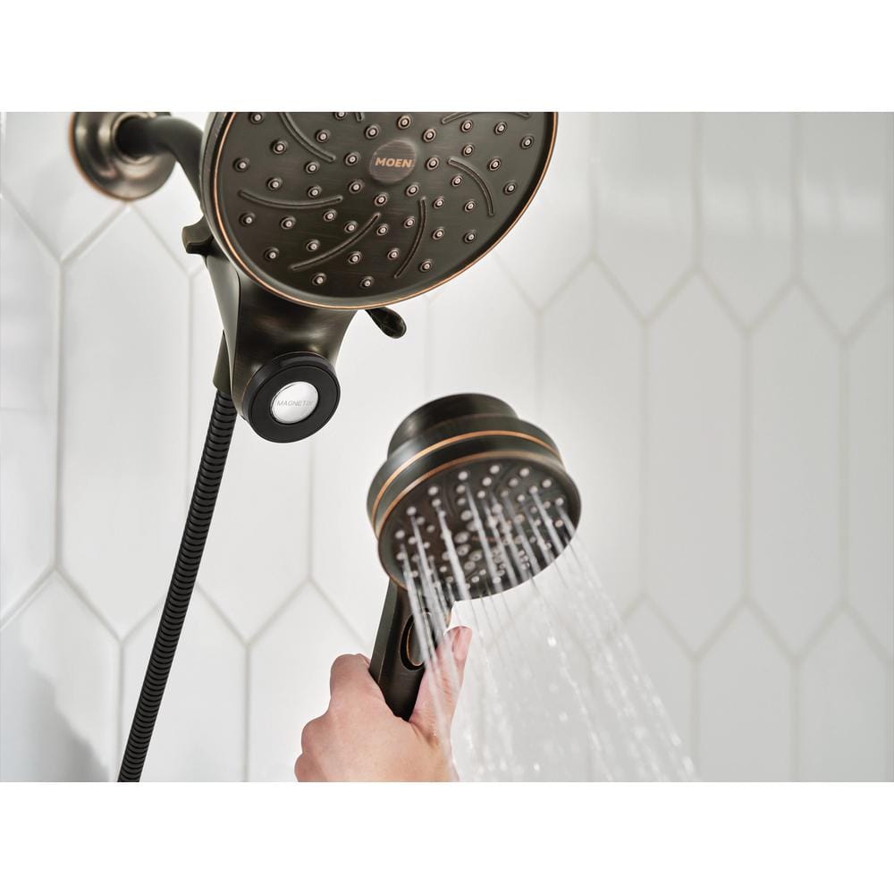 Mediterranean Bronze Multi-Head Wall Mounted Shower Faucet