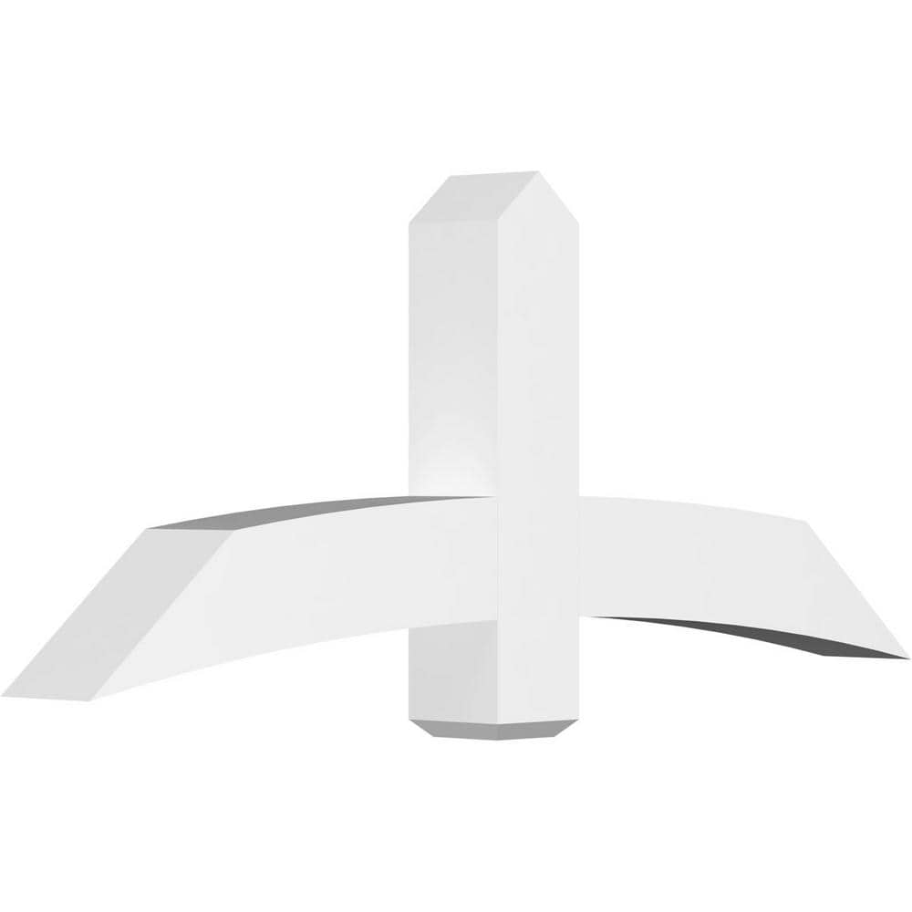 60 in. W x 25 in. H x 6 in. D x 6 in. F, 10/12 Pitch, Bellingham Signature Urethane Gable Bracket, Primed Tan price history on PriceWatchPro