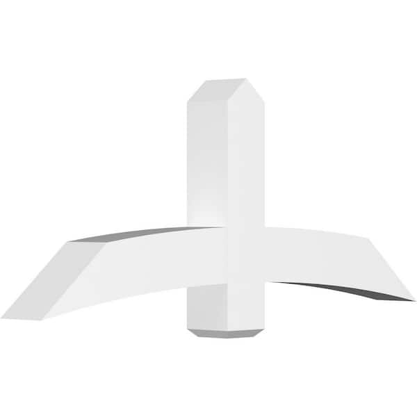 Ekena Millwork Bellingham 60 in. W x 25 in. H x 6 in. D Signature Polyurethane Bracket
