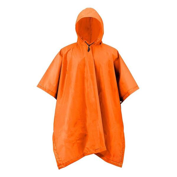 Mossi XT Series One Size Blaze Orange Adult Rain Poncho