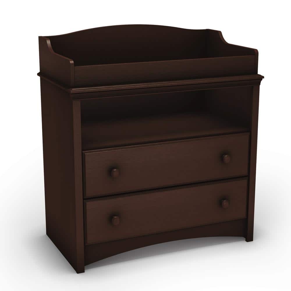 South Shore Angel 2-Drawer Espresso Changing Table, Brown -  3559331