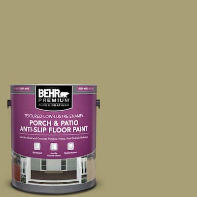1 gal. #PPU9-04 Fresh Olive Textured Low-Lustre Enamel Interior/Exterior Porch and Patio Anti-Slip Floor Paint
