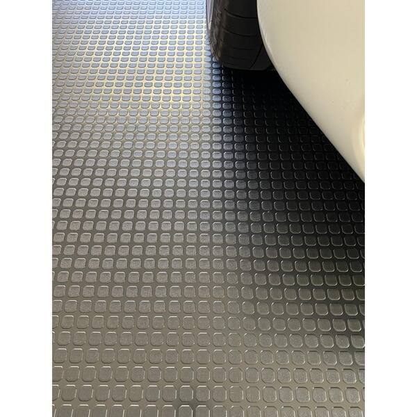 Diamond Deck 7.5 ft. x 20 ft. Charcoal Textured PVC Large Car Mat