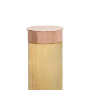 Nautical 6-3/4 in. Dia Solid Copper Round Post Cap