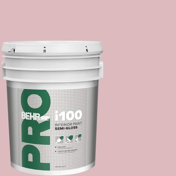 BEHR PRO 5 gal. #S130-2 Shy Smile Semi-Gloss Interior Paint