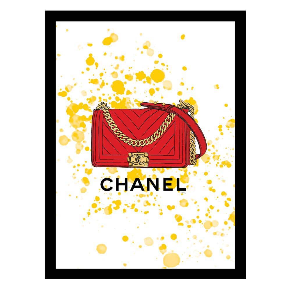 Designer Handbag by Fairchild Paris 1-Piece Framed Graphic Print Abstract Poster Art Print 18 in. x 14 in. price history on PriceWatchPro