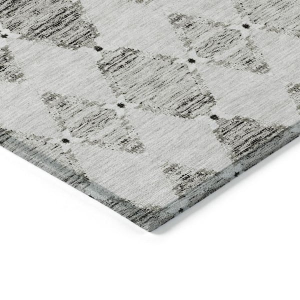 Taupe, Beige, Coffee 10 ft. x 14 ft. Woven Moroccan Polyester Rectangle Indoor/Outdoor Area Rug