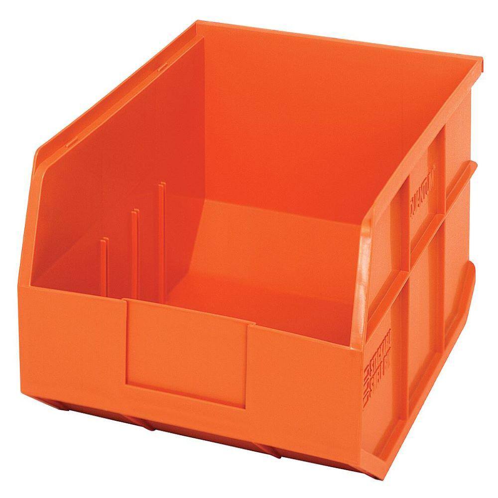 QUANTUM STORAGE SYSTEMS Stackable Shelf 19Qt. Storage Tote in Orange (6Pack) SSB445OR The