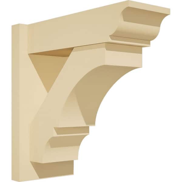 Ekena Millwork Balboa 7 in. W x 16 in. H x 16 in. D Signature Urethane Polyurethane Outlooker with Traditional Ends