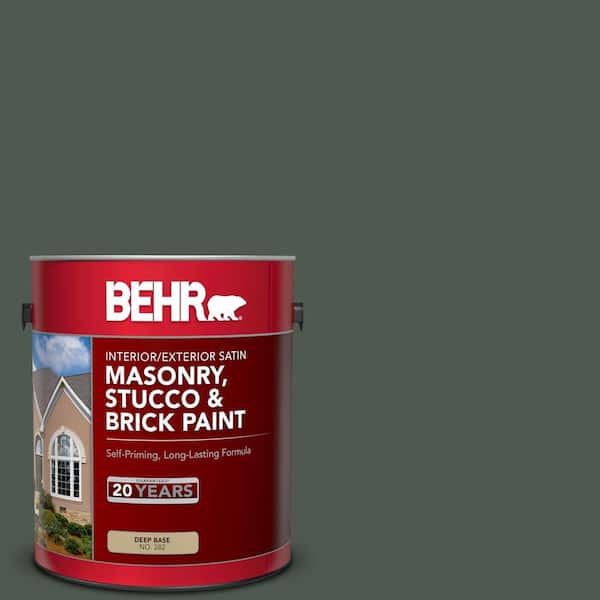 BEHR 1 gal. #N410-7 North Woods Satin Interior/Exterior Masonry, Stucco and Brick Paint