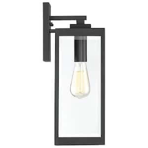Westover 1-Light Earth Black Outdoor Wall Lantern Sconce