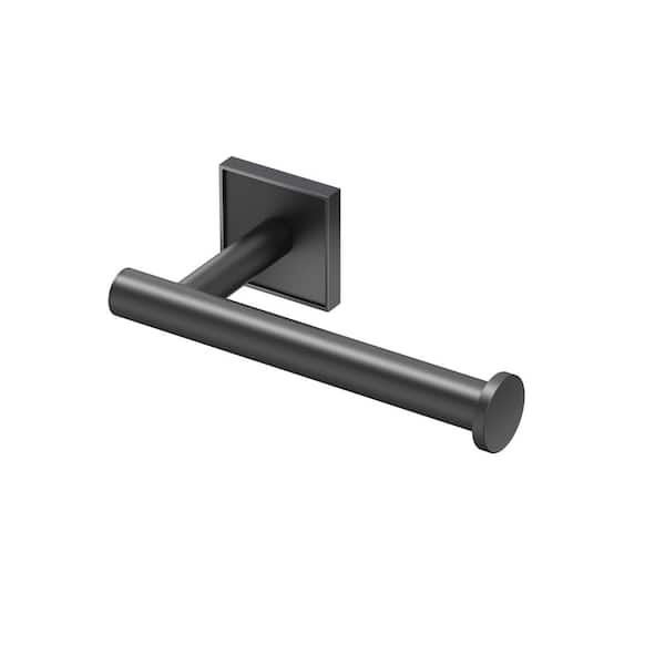Mode Wall Mounted Single Post Toilet Paper Holder in Matte Black
