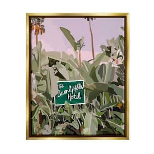 Beverly Hills Tropical Vacation Design by Amelia Noyes Floater Frame Nature Art Print 21 in. x 17 in.