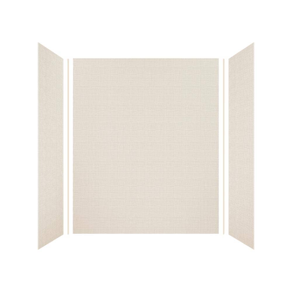 Cameo Solid Surface 3-Piece Shower Wall Kit, 36" x 60" x 72"