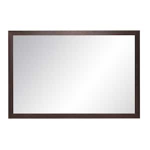 29 in. W x 52 in. H Rectangle Framed Wooden Mirror