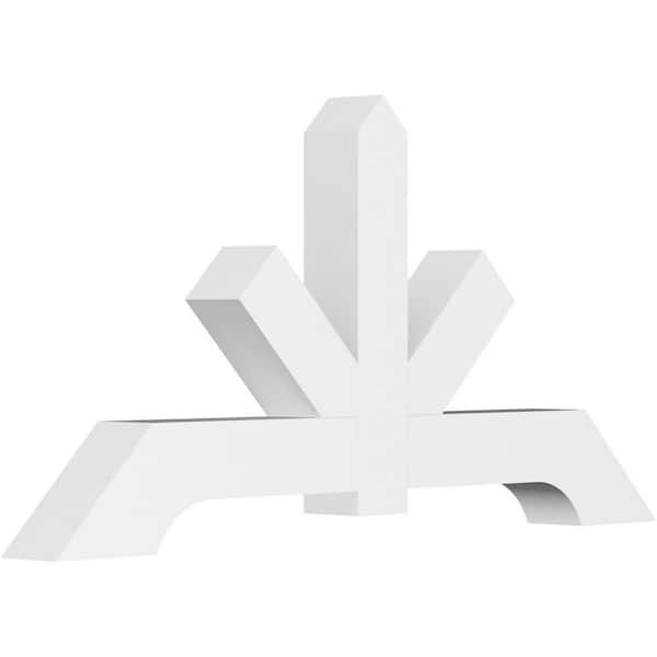 Ekena Millwork Vanguard 48 in. W x 24 in. H x 4 in. D Signature Polyurethane Bracket