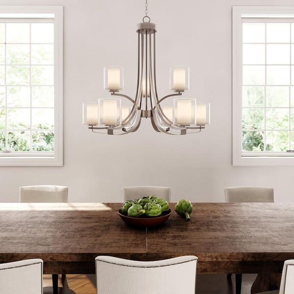 Minka Lavery Parsons Studio 9-Light Brushed Nickel Modern