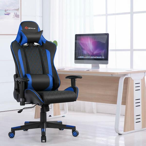 Gaming Chair Racing Office Chair, Ergonomic High Back Desk Chair Heigh –  Homhum