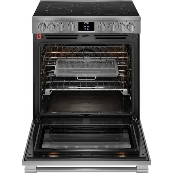 Professional 30 in. 5 Element Slide-In Electric Range in Stainless Steel with Air Fry and Total Convection