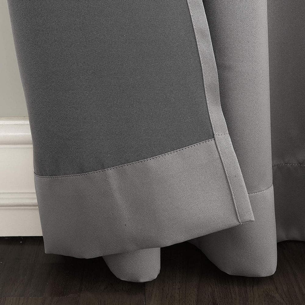 Gray Room Darkening Rod Pocket Door Curtain Panel 54" x 72"
