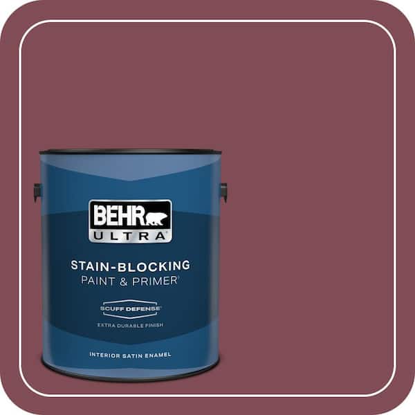 BEHR ULTRA 1 gal. Home Decorators Collection #HDC-SP14-11 Rouge Charm Extra Durable Satin Enamel Interior Paint & Primer