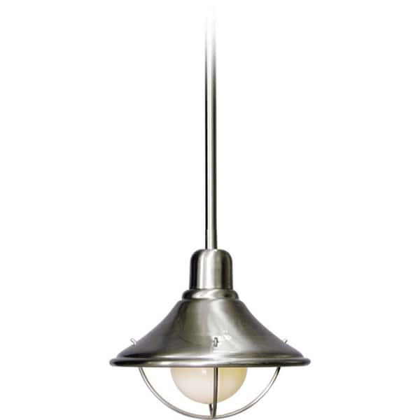 Volume Lighting 1-Light Brushed Nickel Interior Pendant