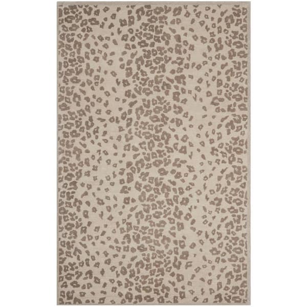SAFAVIEH Martha Stewart Sharkey Gray 8 ft. x 10 ft. Animal Print Area Rug