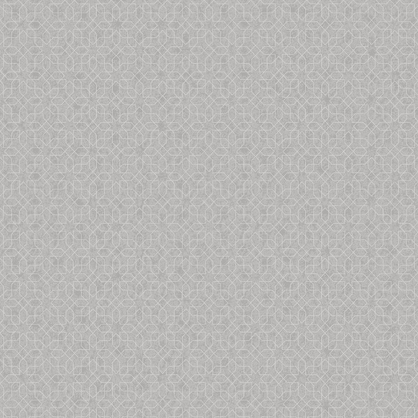 Unbranded Metallic FX Grey and Silver Geometric Mosaic Design Non-Woven Wallpaper Sample