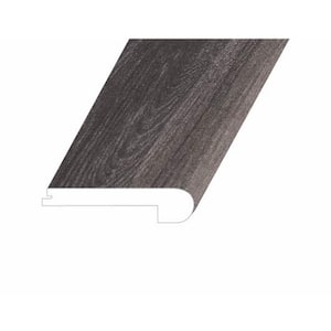 Veritas Rooted Graphite 1 in. T x 4.5 in. W x 94.5 in. L Vinyl Flush Stair Nose Molding