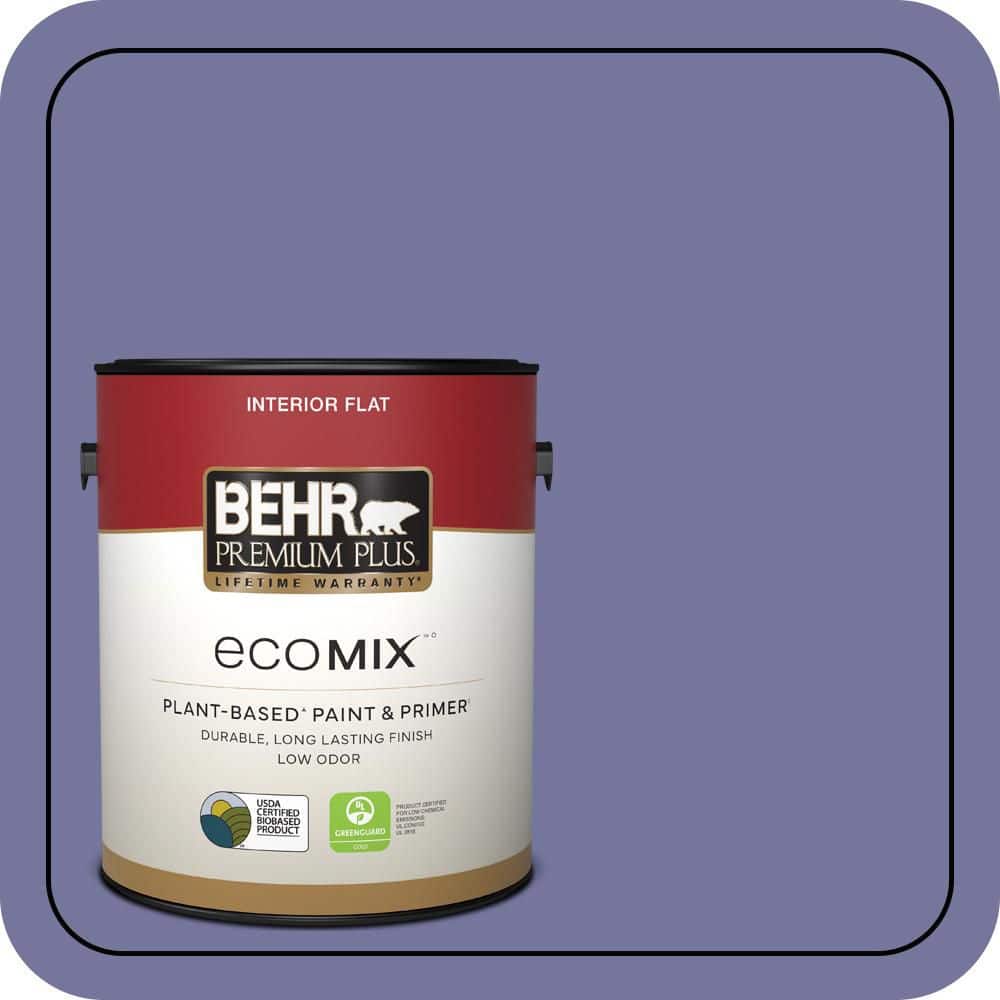 1 gal. #M550-6 Kimono Violet Flat EcoMix Plant-Based Interior Paint & Primer price history on PriceWatchPro