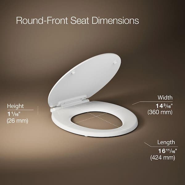 Broadwood Round Toilet Seat in White