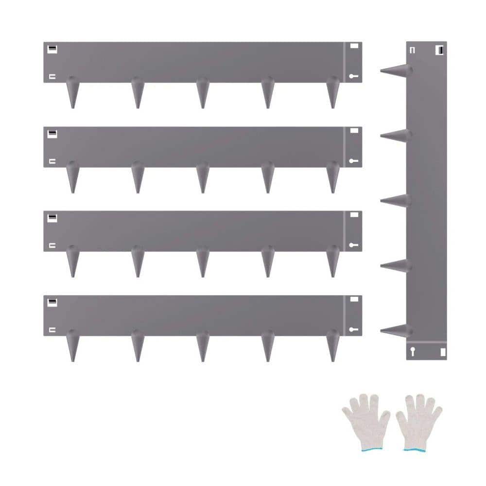 Galvanized Steel Landscape Edging-5-Pack Dark Gray, Flexible and Rust-Resistant Garden Border 39 in. x 5 in. H price history on PriceWatchPro