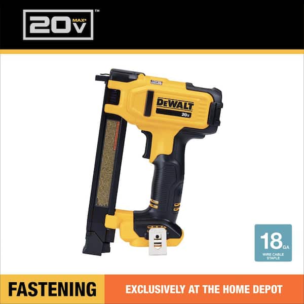 DEWALT - 20V MAX Lithium-Ion Cordless Cable Stapler with 20V MAX Compact Lithium-Ion 2.0Ah Battery Pack