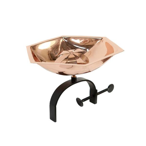 Bee Fountain and Birdbath BB-07-S Achla Designs Copper Plated Bowl and Stake 