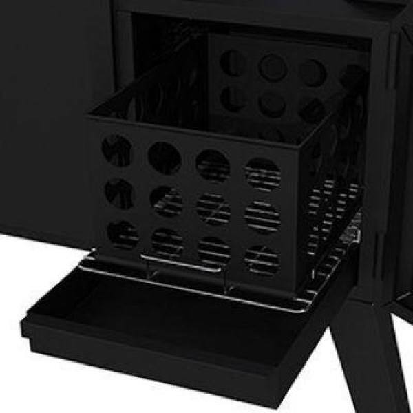 vertical offset charcoal smoker