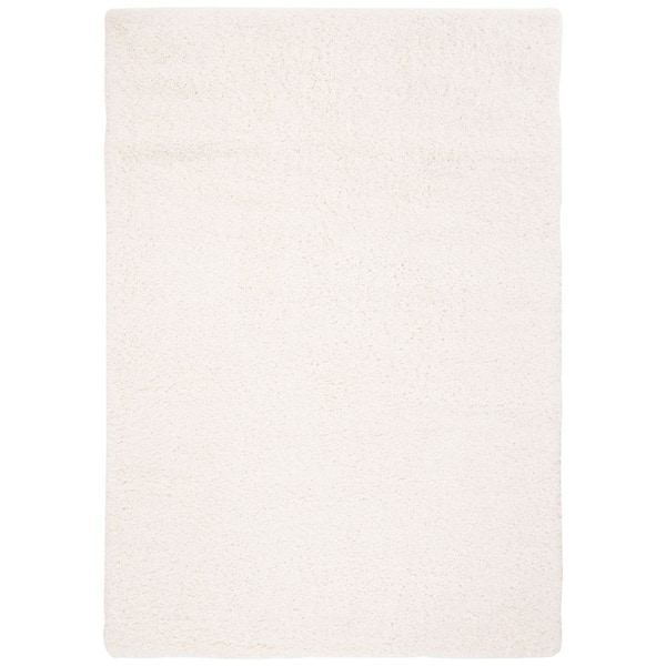SAFAVIEH Fontana Shag Ivory 4 ft. x 6 ft. Solid Area Rug