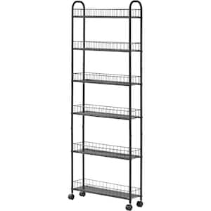 Spice Rack Organizer – Space Saving Wall Mount 5-Tier Wire Shelves for  Pantry or Cabinets – Kitchen Organization and Storage by Home-Complete  (Black)