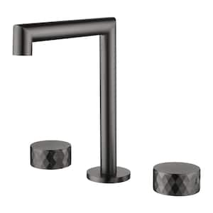 8 in. Widespread 2-Handle Bathroom Faucet in Gunmetal Gray