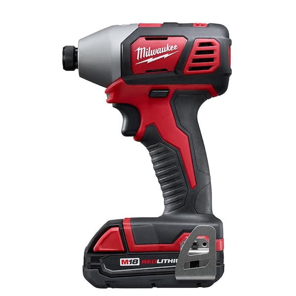 Milwaukee M18 18V Lithium-Ion Cordless Impact Driver/Worklight Kit 2656-21L  The Home Depot