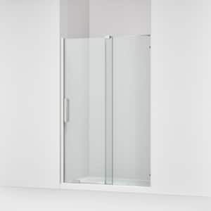 Echelon 44-48 in. W x 72 in. H Sliding Frameless Shower Door in Bright Polished Silver with 5/16 in. Thick Glass