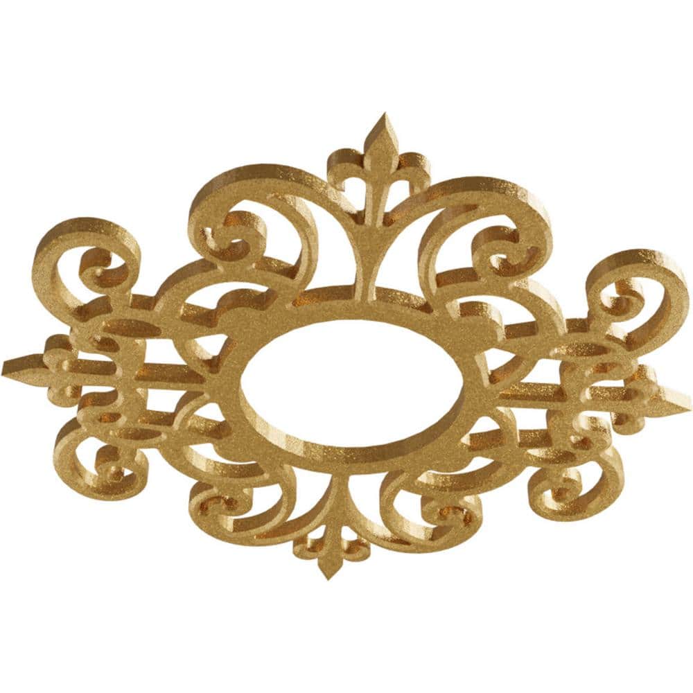 20-Inch Gold PVC Ornate Ceiling Medallion