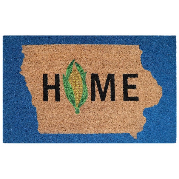 TrafficMaster Iowa State Home Multi 18 in. x 30 in. Coir Non-Slip Outdoor Door Mat