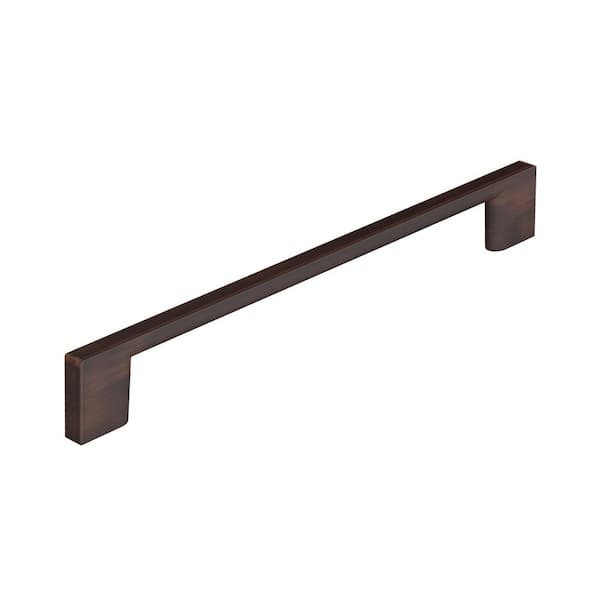 Richelieu Hardware Armadale Collection 7-9/16 in. (192 mm) Modern Brushed Oil-Rubbed Bronze Rectangular Cabinet Bar Pull