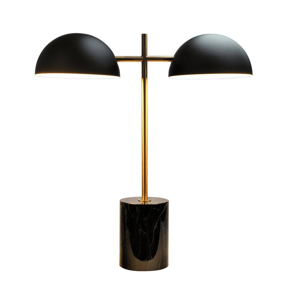 22 in. Black Bedside Table Lamp for Living Room, Bedroom with Black Metal Shade No Bulbs Included price history on PriceWatchPro