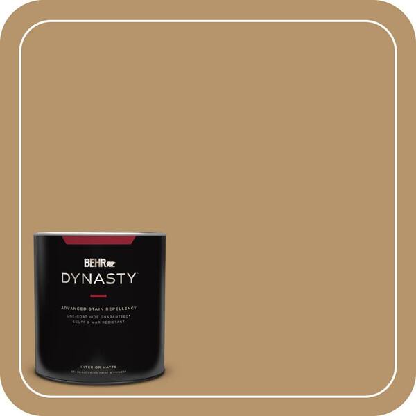 BEHR DYNASTY 1 Qt. #MQ2-15 Baguette One-Coat Hide Matte Interior Stain-Blocking Paint & Primer